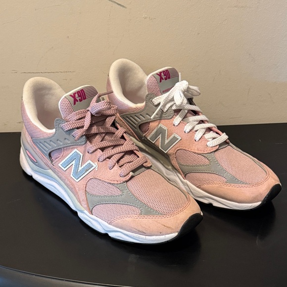 New Balance X- 90 Pink and Gray Athletic Shoes - Picture 2 of 10